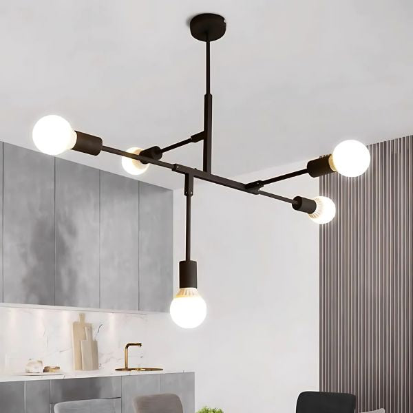Lustre Nórdico Minimalista Style [Iluminação - Lustre] - Lustre Nórdico Minimalista Style Viva Lumi 