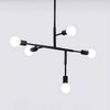 Lustre Nórdico Minimalista Style [Iluminação - Lustre] - Lustre Nórdico Minimalista Style Viva Lumi Preto 