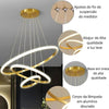 Lustre Pendente 3 Anéis LED [Iluminação - Lustre] - Lustre Pendente 3 Anéis LED Viva Lumi 