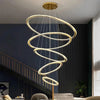 Lustre Pendente 5 Anéis LED [Iluminação - Lustre] - Lustre Pendente 5 Anéis LED Viva Lumi 