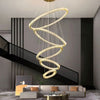 Lustre Pendente 5 Anéis LED [Iluminação - Lustre] - Lustre Pendente 5 Anéis LED Viva Lumi 