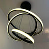 Lustre Pendente Circular Triplo em Led para Sala Jantar Lustre - 0024 Viva Lumi 