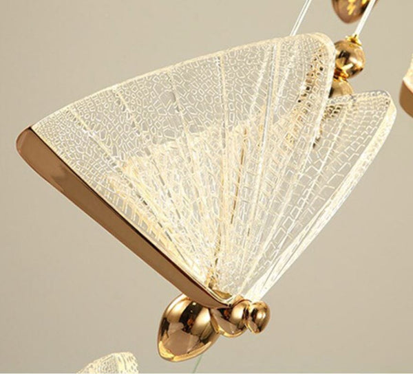 Lustre Pendente de Luxo - Butterfly Pendente - 0006 Viva Lumi 