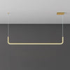 Lustre Pendente Line Plus Led - 90cm Lustre - 0011 Viva Lumi Dourado Quente 