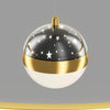 Lustre Pendente Luxuoso Circular Duplo em Led Lustre - 0012 Viva Lumi 