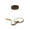Lustre Pendente Minimalista Abstrato [Iluminação - Lustre] - Lustre Pendente Minimalista Abstrato Viva Lumi Preto 