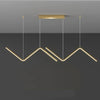 Lustre Pendente Minimalista Wave Line Led - 90cm Lustre - 0026 Viva Lumi 