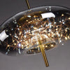 Lustre Pendente Nórdico Crystals Ceiling LED Lustre - 0016 Viva Lumi #1 20x9cm Quente 