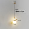 Lustre Pendente Orbit Spiral em LED Pendente - 0036 Viva Lumi 