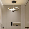 Lustre Pendente Oregon Led para Sala Quarto Lustre - 0017 Viva Lumi Preto Quente 