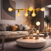 Lustre Pendente Rubi Moderno [Iluminação - Lustre] - Lustre Nórdico Minimalista Rubi Viva Lumi 