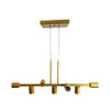 Lustre Pendente Rubi Moderno [Iluminação - Lustre] - Lustre Nórdico Minimalista Rubi Viva Lumi Dourado 