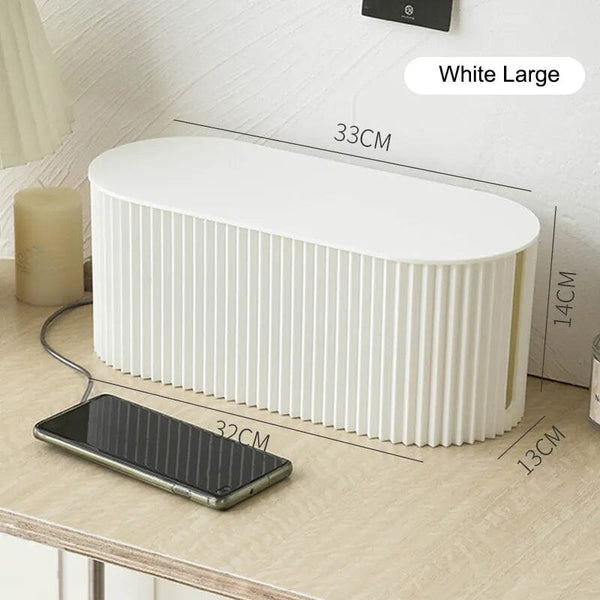 Organizador de Cabos - Proteção de Tomadas e Fios Organizador de Cabos - Proteção de Tomadas e Fios - Coleção Orgaização Viva Lumi Branco 