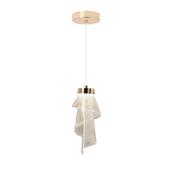 Pendente Cristal Acrílico Véu [Iluminação - Pendente] - Pendente Cristal Acrílico Véu Viva Lumi 1 