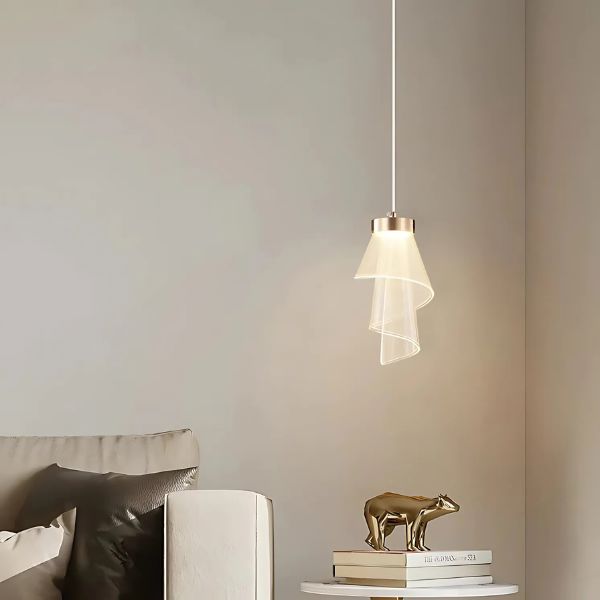 Pendente Cristal Acrílico Véu [Iluminação - Pendente] - Pendente Cristal Acrílico Véu Viva Lumi 