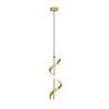 Pendente Espiral Minimalista [Iluminação - Pendente] - Pendente Espiral Minimalista Viva Lumi Dourado 1 