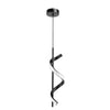 Pendente Espiral Minimalista [Iluminação - Pendente] - Pendente Espiral Minimalista Viva Lumi Preto 1 