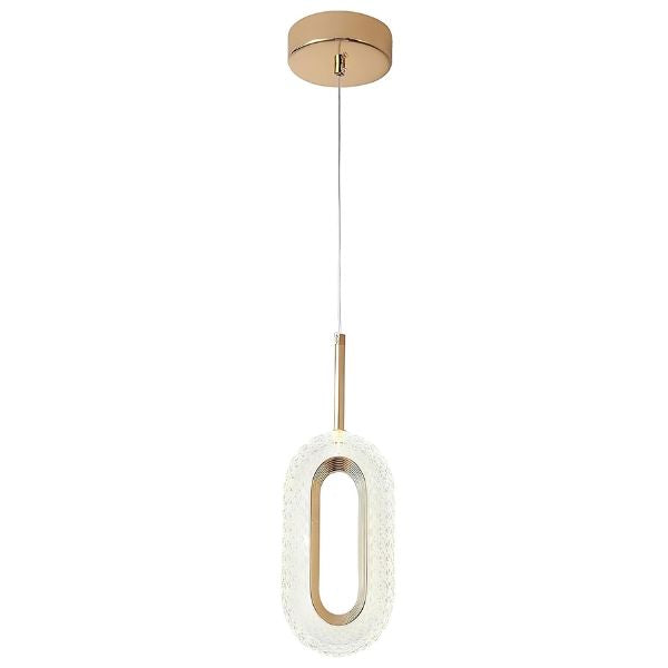 Pendente Luxo Cristal Oval [Iluminação - Pendente] - Pendente Luxo Cristal Oval Viva Lumi 1 