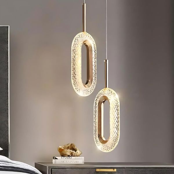 Pendente Luxo Cristal Oval [Iluminação - Pendente] - Pendente Luxo Cristal Oval Viva Lumi 