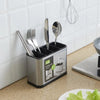 Porta Talheres em Inox - 4 Compartimentos Porta Talheres em Inox - 4 Compartimentos - Coleção Cozinha Viva Lumi 