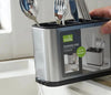 Porta Talheres em Inox - 4 Compartimentos Porta Talheres em Inox - 4 Compartimentos - Coleção Cozinha Viva Lumi 