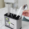 Porta Talheres em Inox - 4 Compartimentos Porta Talheres em Inox - 4 Compartimentos - Coleção Cozinha Viva Lumi AÇO INOX 
