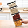 Pote Hermético para Mantimentos Vedação com Trava - Kit com 3 Pote Hermético para Mantimentos Vedação com Trava - Kit com 3Pote Hermético para Mantimentos Vedação com Trava - Kit com 3. - Coleção Cozinha Viva Lumi 
