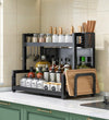 Prateleira para Cozinha em Aço Inox Prateleira para Cozinha em Aço Inox - Coleção Cozinha Viva Lumi 2 Andares C/ Porta Tábua 