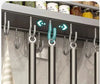 Prateleira para Cozinha Organizador de Temperos e Utensílios Aço Inoxidável Prateleira para Cozinha Instalação Sem Furos - Coleção Cozinha Viva Lumi 