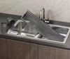 Prateleira para Cozinha Organizador de Temperos e Utensílios Aço Inoxidável Prateleira para Cozinha Instalação Sem Furos - Coleção Cozinha Viva Lumi 