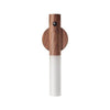Smart Stick LED Recarregável [Iluminação - Arandela] - Smart Stick LED Recarregável Viva Lumi 1 Madeira Escura Branco Quente (Amarelo)
