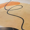 Tapete Decorativo Orgânico Abstrato Irregular para Sala - Laranja Mixture Tapete - 0017 Viva Lumi 
