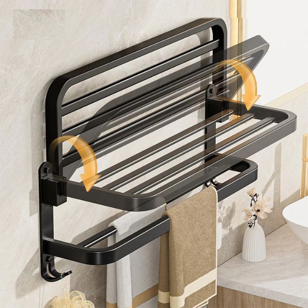 Toalheiro Triplo Retrátil Com Gancho [Banheiro] - Toalheiro Triplo Retrátil Com Ganchos Viva Lumi 